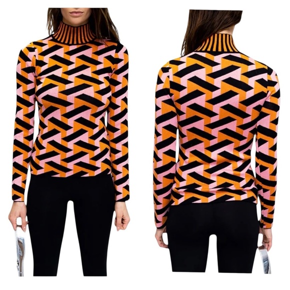Torn by Ronny Kobo Sweaters - Torn By Ronny Kobo Reine Serenity Geometric Sweater Size Small